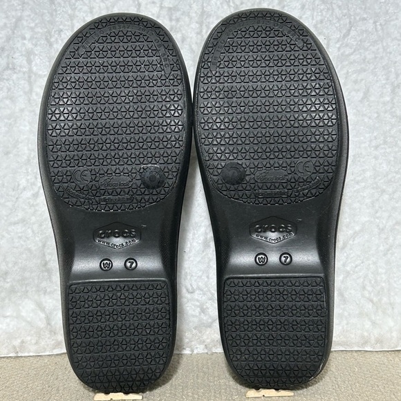 Crocs Womens Black Neria Pro II Slip On Clogs Work Shoes SZ US 7 - Picture 8 of 11